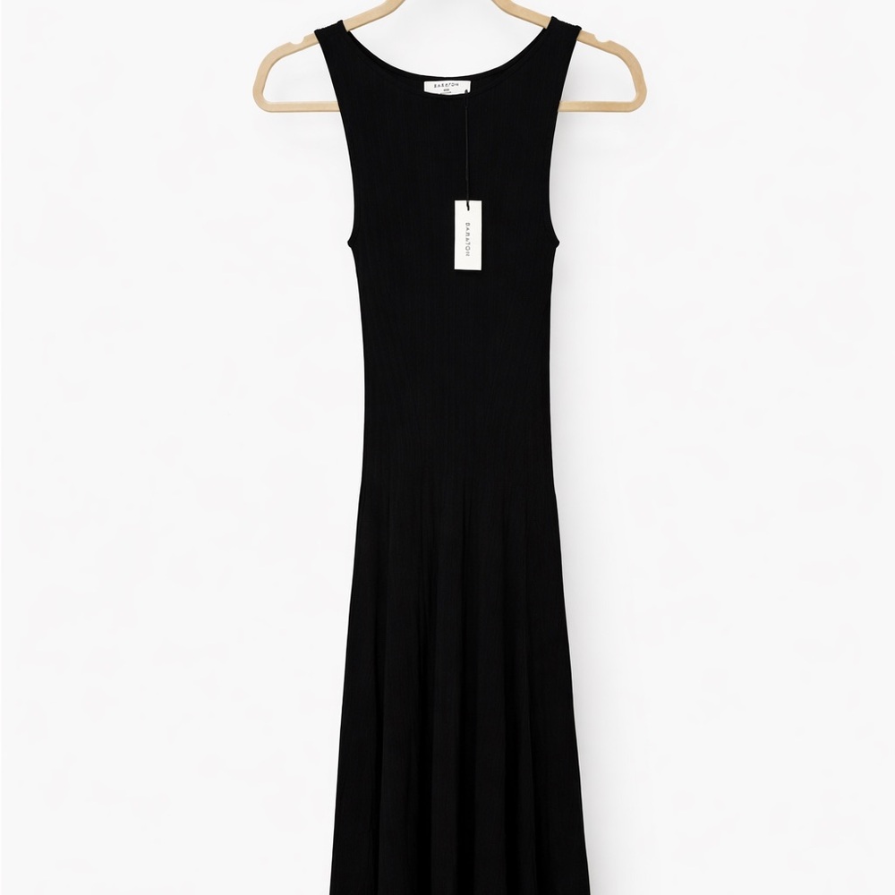 Aritzia Elegant Black Sleeveless Maxi Dress